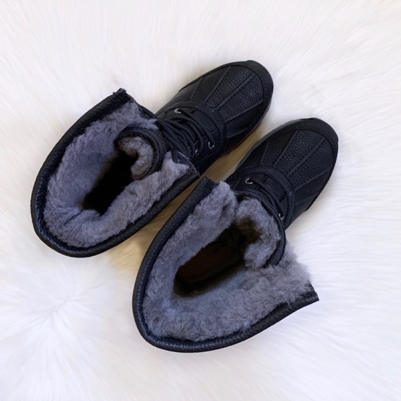 UGG Women’s Adirondack III Black Waterproof Boots - Picture 8 of 11